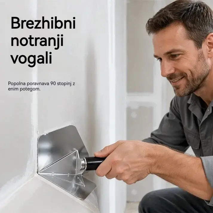 Kotna gladilka iz nerjavnega jekla