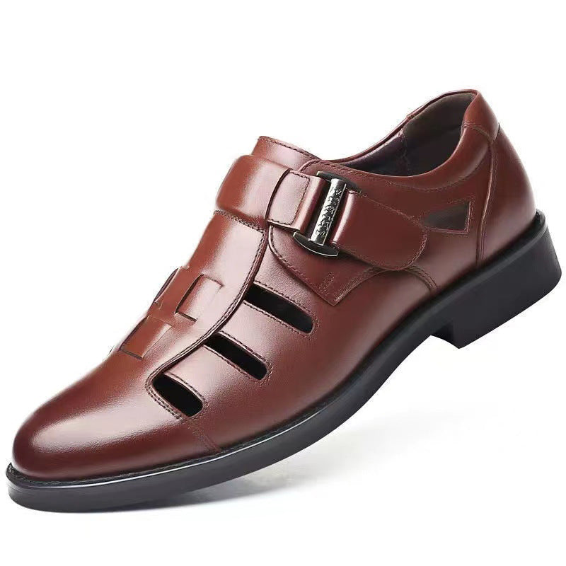 【Časovno omejena ponudba】👞 Elegantni in udobni moški sandali iz pravega usnja