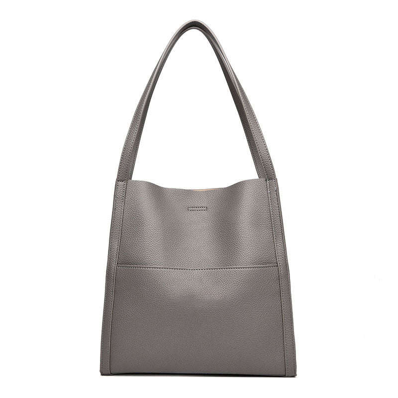 🔥👜👜【45% ZNIŻKI】Prosta, modna, pojemna torba na ramię z miękkiej skóry na jesień i zimę