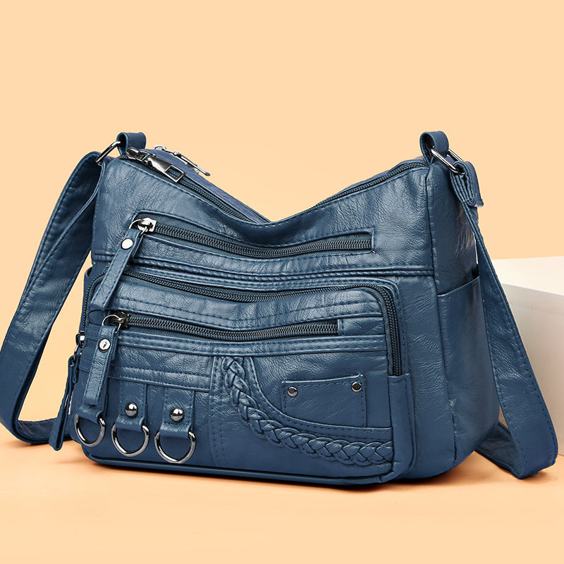 💥👜2025 nova torba za čez ramo/čez telo iz mehkega usnja velike prostornine
