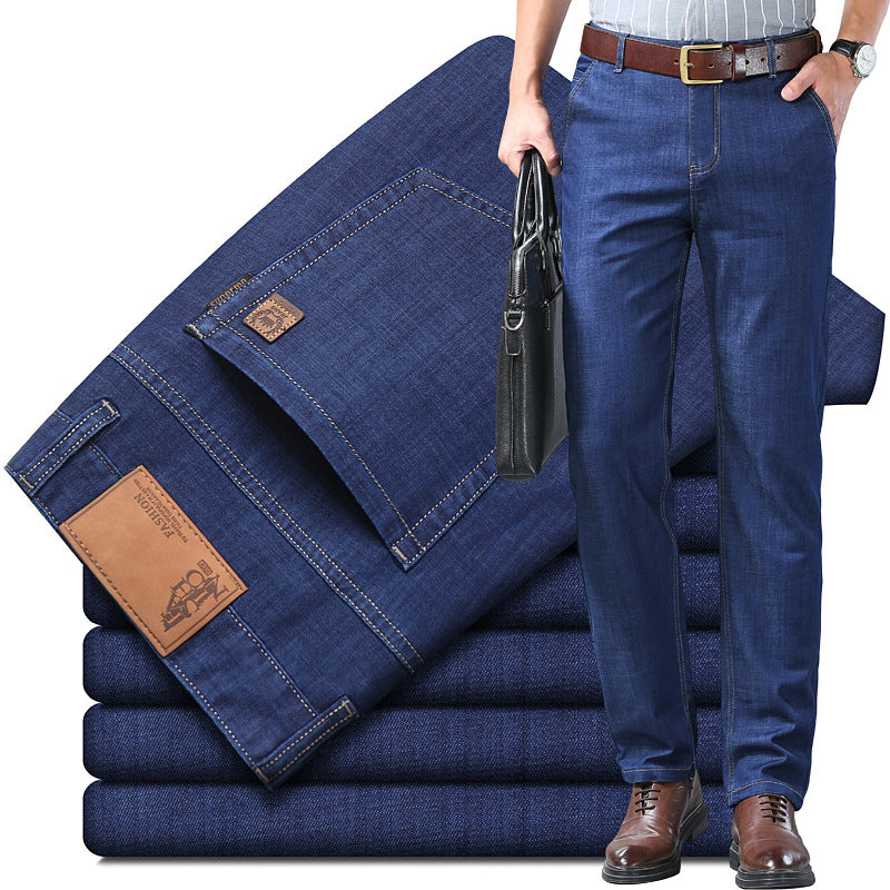 🔥🔥 【60-110 kg】👖👖 Jeansy męskie, proste, codzienne, uniwersalne, w dużych rozmiarach