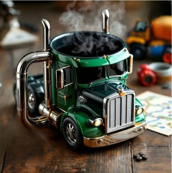 🚛Ręcznie robiony kubek do kawy w kształcie ciężarówki