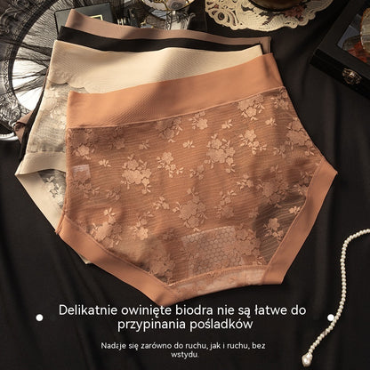 💖💥【Zestaw 5 elementów】 - Damskie bezszwowe koronkowe majtki, wysoka elastyczność, modelowanie i modelowanie brzucha, podnoszenie pośladków