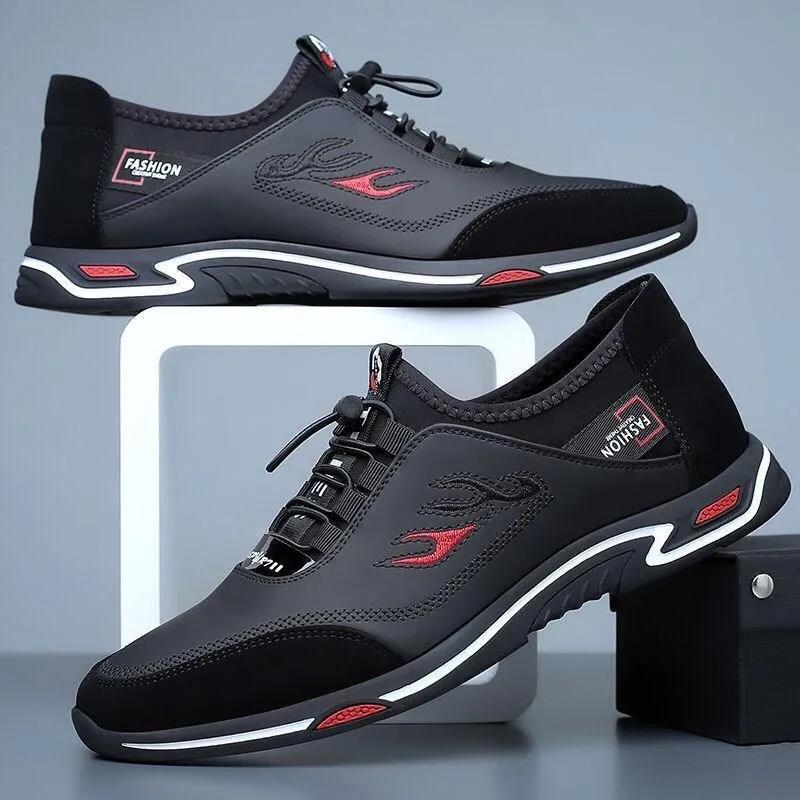👞（buty męskie）Oddychające skórzane buty biznesowe dla mężczyzn ✅ antyzapachowe ✅ miękka skórzana podeszwa ✅ modne i uniwersalne