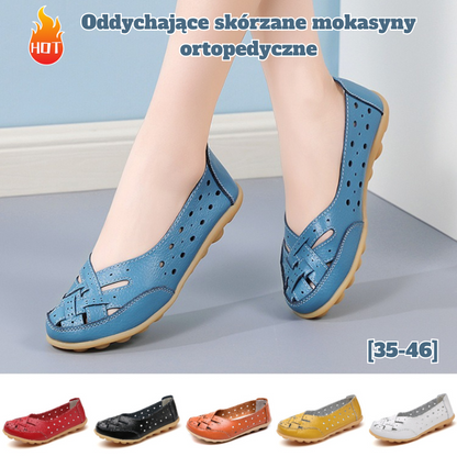 🔥 Damskie buty ortopedyczne (rozm. 35-46), wykonane z naturalnej skóry, lekkie, antypoślizgowe, oddychające i wygodne.
