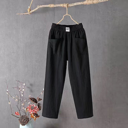 🌿🌈【M-4XL】2026 Wiosna Nowe Damskie Spodnie Szerokie Nogawki Wygodne Spodnie Casualowe
