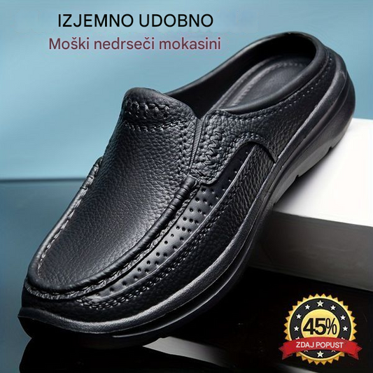 ⏰💥【39-45】2026 novi moški preprosti napol pokriti sandali/copati za prosti čas💨