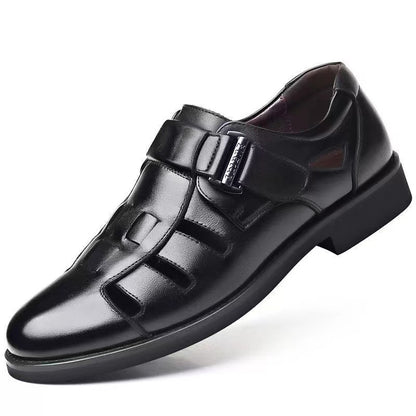 【Časovno omejena ponudba】👞 Elegantni in udobni moški sandali iz pravega usnja