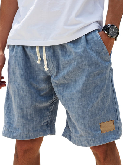 ⏳🔥【Zadnji dan s 50 % popustom】👖 【S-5XL】【55-110 kg】Moške ležerne kratke hlače z vrvico iz lanu za leto 2026 (večje velikosti).