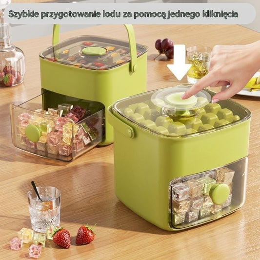 🧊 2026 Foremka do lodu z pokrywką: Przygotowanie lodu jest proste.