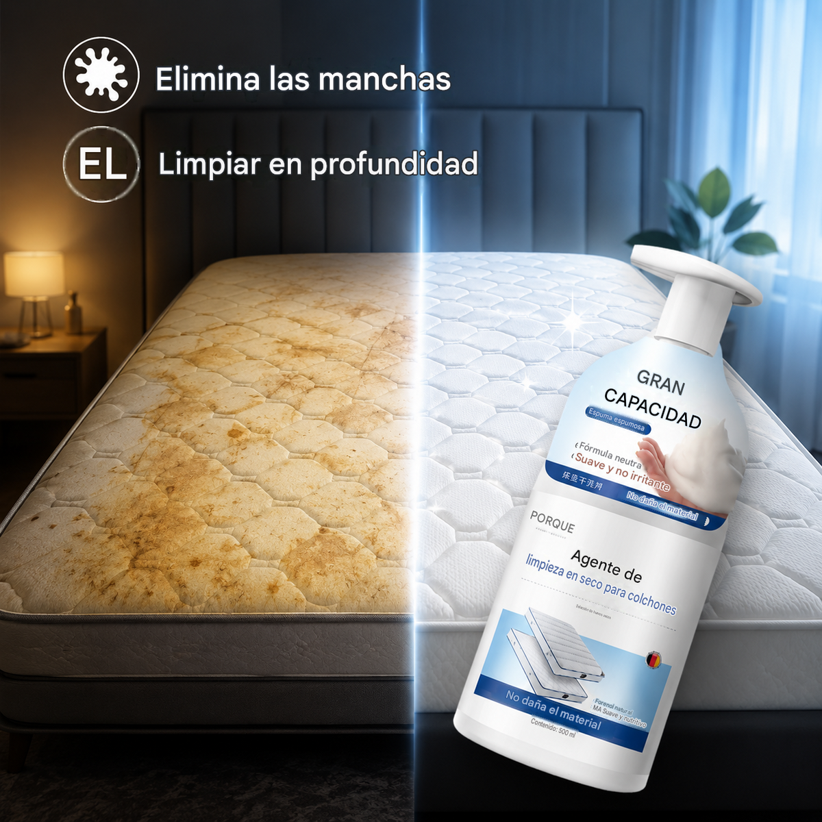🔥 Limpiador de colchones, no requiere agua, elimina manchas de orina y otras manchas de los colchones Simmons.