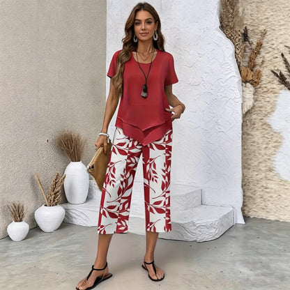 【S-5XL】| Dvodelni komplet Fresh Breeze | Lahek in eleganten, večbarven poletni komplet