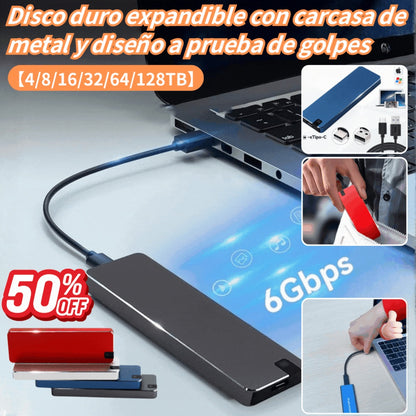 ⚡ 【8TB】Disco Duro USB 3.0 Multifuncional de Alta Velocidad | Transferencia Rápida, Gran Compatibilidad, Almacenamiento Sin Preocupaciones 💻📦
