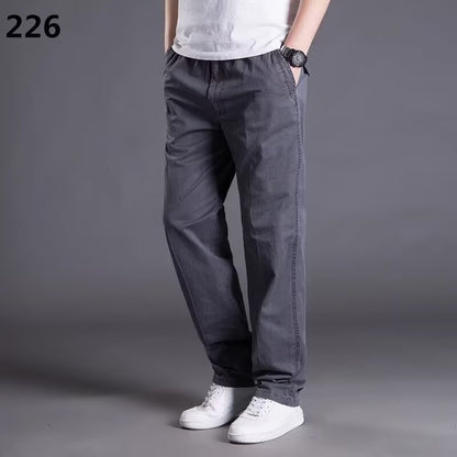 😎👖【Posebna ponudba🔥】Moške ležerne cargo hlače, večje velikosti - ohlapne in udobne