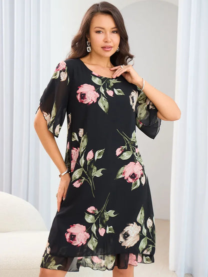 💐【S-5XL】 Eleganckie sukienki z nadrukiem
