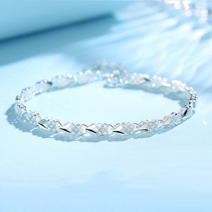 😀👉🍀Náramek Love New Fashion 925 Sterling Silver pro ženy