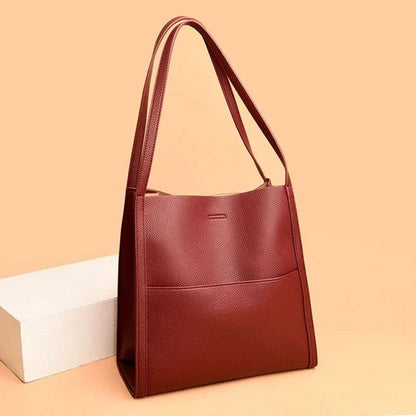 🔥👜👜【45% ZNIŻKI】Prosta, modna, pojemna torba na ramię z miękkiej skóry na jesień i zimę