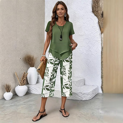 【S-5XL】| Dvodelni komplet Fresh Breeze | Lahek in eleganten, večbarven poletni komplet
