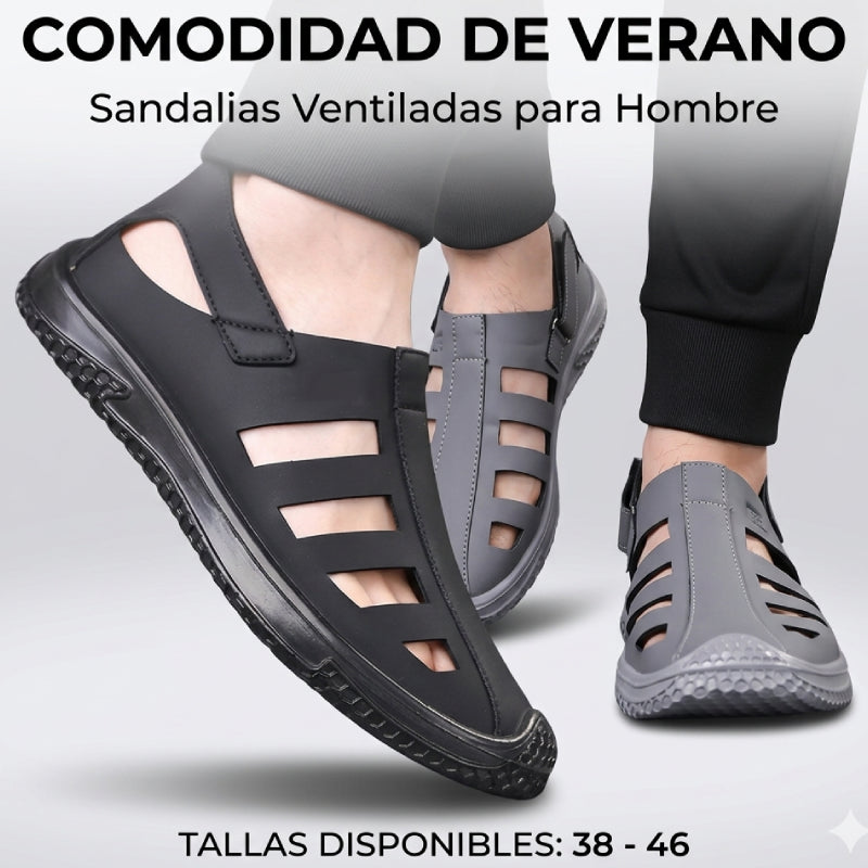 👟【 38-46】Nuevas sandalias de verano para hombre 2026, ahuecadas para mayor transpirabilidad, ligeras y antideslizantes.