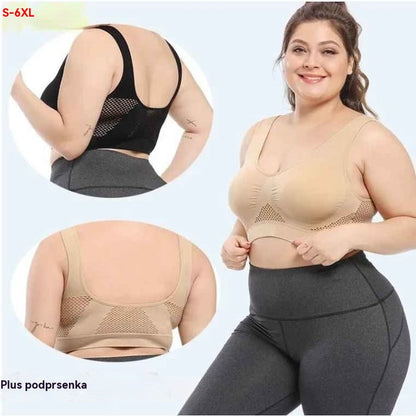 🥰【Balení 2 kusů】Prodyšná a stylová podprsenka velké velikosti ❤️【40-120 kg】