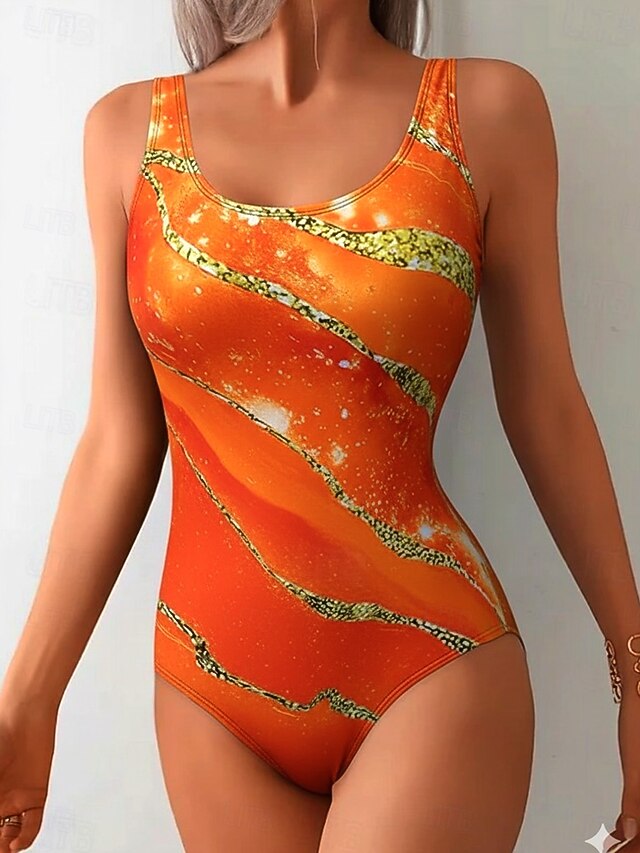 🏖️👙 ¡Un bañador de una pieza para mujer con estampado de rayas que estiliza la figura! Tanto si vas a la playa, a la piscina o te vas a hacer una sesión de fotos, es una opción estupenda.