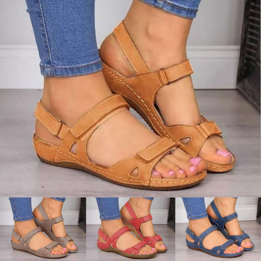 ✨ 50% popust 🔥【Velikost 35-43】Ženski mehki in udobni sandali iz pravega usnja ✅️Plačilo po povzetju