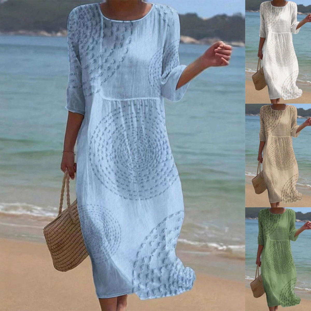 👗【XS-4XL】Elegantna poletna obleka za prosti čas - zračna, udobna, vsestranska in vitka.