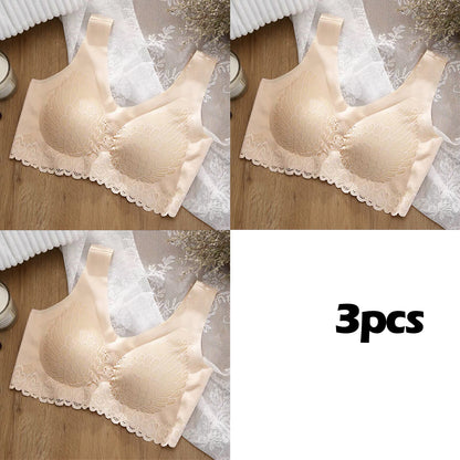 👙【3 dílná sada】Nová a vylepšená krajková podprsenka, pohodlná, pro větší velikosti