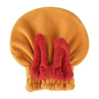 🔥Kup 1, a drugi dostaniesz gratis🔥🎀🛀Czepek prysznicowy odporny na podmuchy wiatru, szybkoschnący i superchłonny czepek do mycia włosów😍