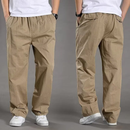 😎👖【Posebna ponudba🔥】Moške ležerne cargo hlače, večje velikosti - ohlapne in udobne