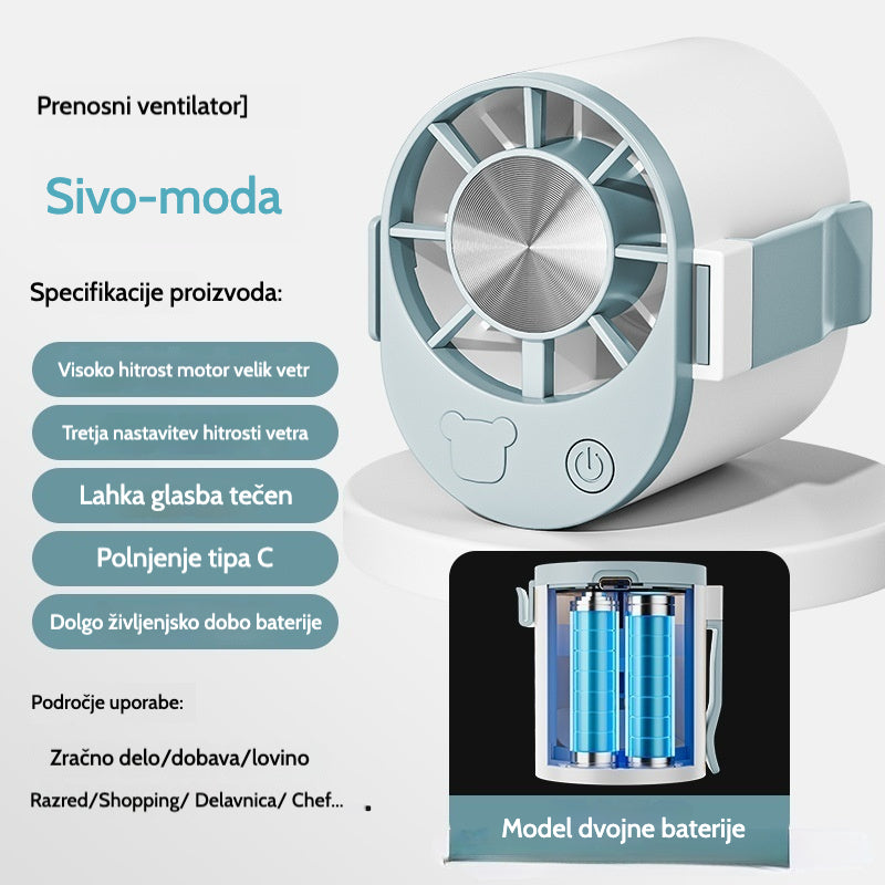 🔥【Kúp 1 a získaj 1 zadarmo】🌀 Mini vysokorýchlostný ventilátor, ktorý sa dá pripevniť na pás.