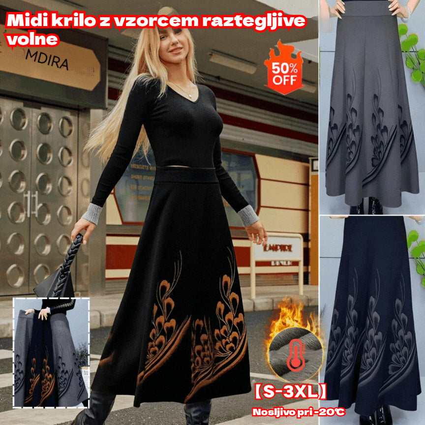 🎀 【S–3XL】Podzimní a zimní zesílená vlněná sukně, módní a univerzální