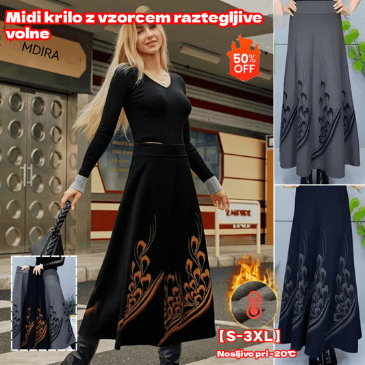 🎀 【S–3XL】Podzimní a zimní zesílená vlněná sukně, módní a univerzální