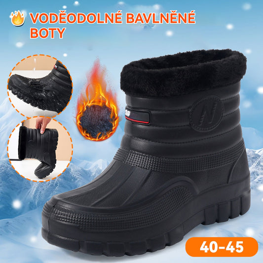 ♥️♥️【Nový produkt】Teplé, voděodolné, bavlněné outdoorové boty a sněhule vyteplené fleecem
