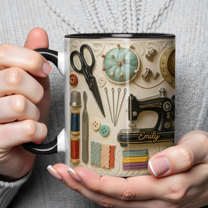 🧵☕Kubek do szycia: idealny prezent dla kreatywnych dusz, które uwielbiają szyć