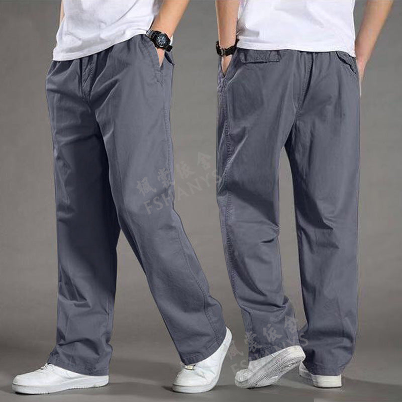🔥【50-130KG】2026 nove moške hlače plus size casual straight