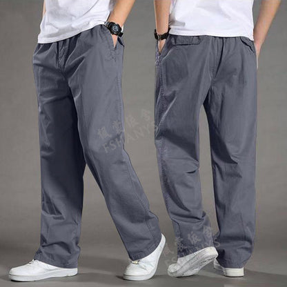 🔥【50-130KG】2026 nove moške hlače plus size casual straight