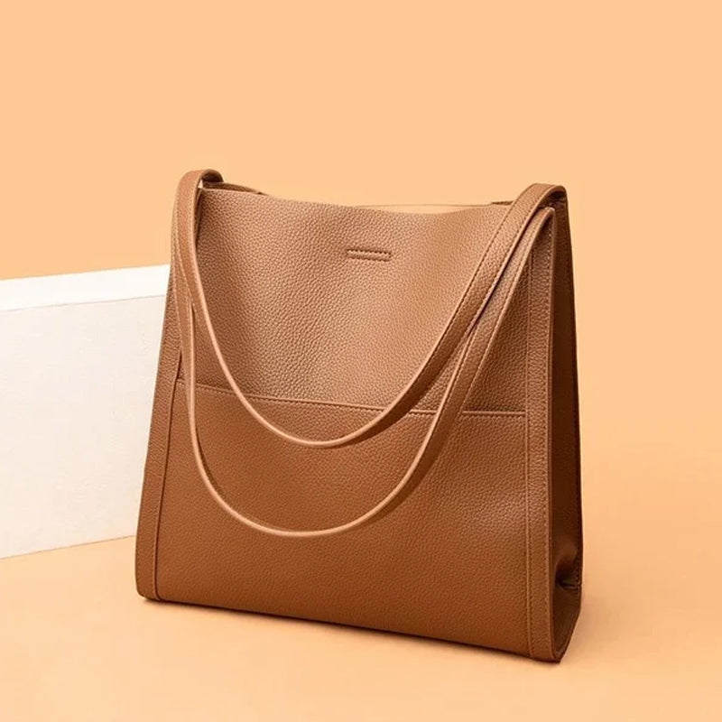🔥👜👜【45% ZNIŻKI】Prosta, modna, pojemna torba na ramię z miękkiej skóry na jesień i zimę