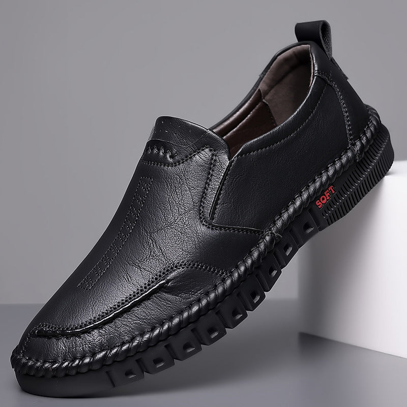 🏆👞【39-44】2026 Męskie buty sportowe na co dzień, wykonane z prawdziwej skóry, z miękką podeszwą, antypoślizgowe, oddychające
