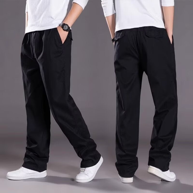 😎👖【Posebna ponudba🔥】Moške ležerne cargo hlače, večje velikosti - ohlapne in udobne