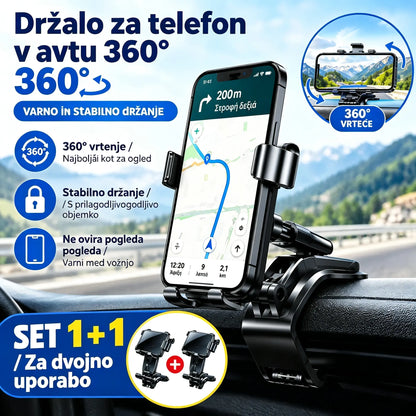 📱🚗 Držalo za telefon | Visokokakovostno, odporno na tresljaje in udarce, stabilno ter odporno na padce – popoln sopotnik na vožnji.