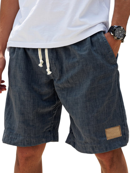 ⏳🔥【Zadnji dan s 50 % popustom】👖 【S-5XL】【55-110 kg】Moške ležerne kratke hlače z vrvico iz lanu za leto 2026 (večje velikosti).