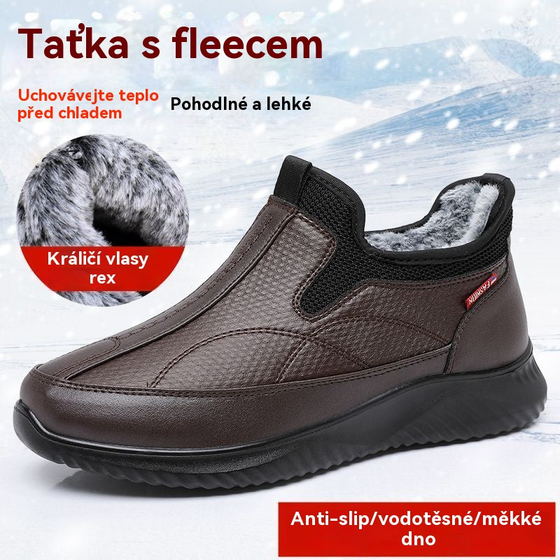 【39-44】🔥Odebeljeni zimski škornji, bombažna podloga in volnena podloga, topli, nepremočljivi, nedrseči, mehak podplat, lahki in udobni
