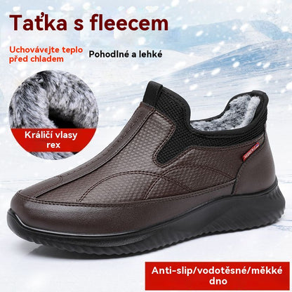 【39-44】🔥Odebeljeni zimski škornji, bombažna podloga in volnena podloga, topli, nepremočljivi, nedrseči, mehak podplat, lahki in udobni