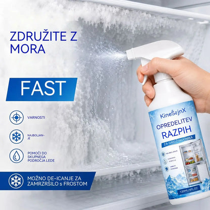 🔥【2 steklenički za 23 evrov】❄️ Novo sredstvo za odmrzovanje 2026 🧡 Hitro odstranite led iz zamrzovalnika