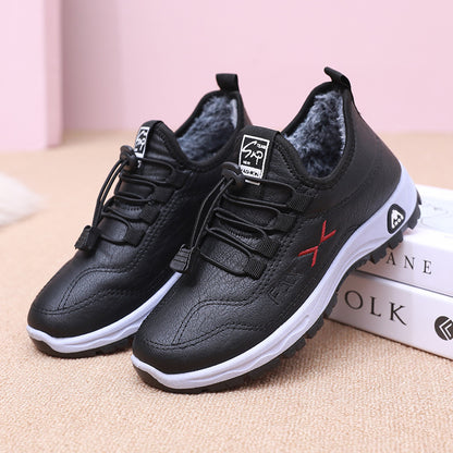🔥【35-41】Damskie ręcznie robione buty z prawdziwej skóry z aksamitu i bawełny w nowym stylu, zimowe