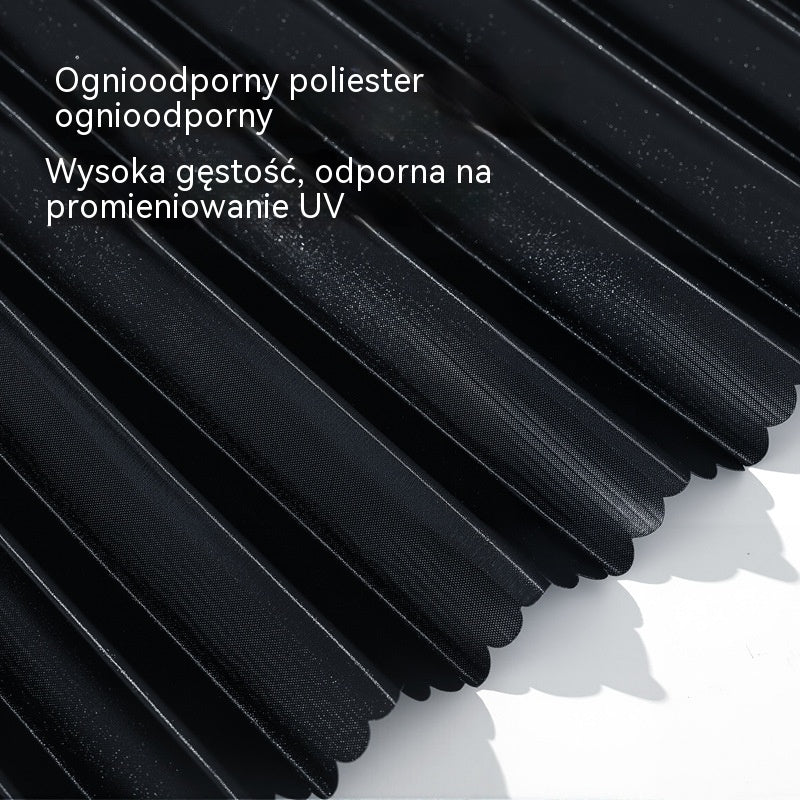 [Zestaw 4 części] Osłona przeciwsłoneczna na okno samochodowe z przesuwaną szyną i izolacją cieplną