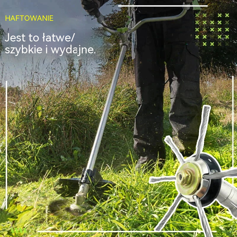 🔥✨【Kup 1, a drugi dostaniesz gratis: 2 sztuki】🔥 Wymienna głowica tnąca do kosiarki/podkaszarki - stalowa głowica tnąca do koszenia trawy 🌿✂️⚙️