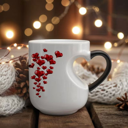 📢📢 ⏰ Keramický hrnek ve tvaru srdce, který mění barvu, k Valentýnu💝✨