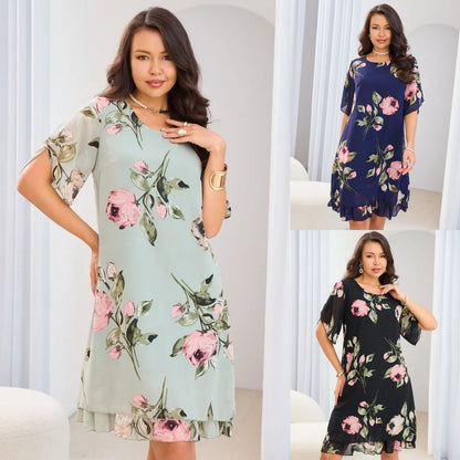 💐【S-5XL】 Eleganckie sukienki z nadrukiem